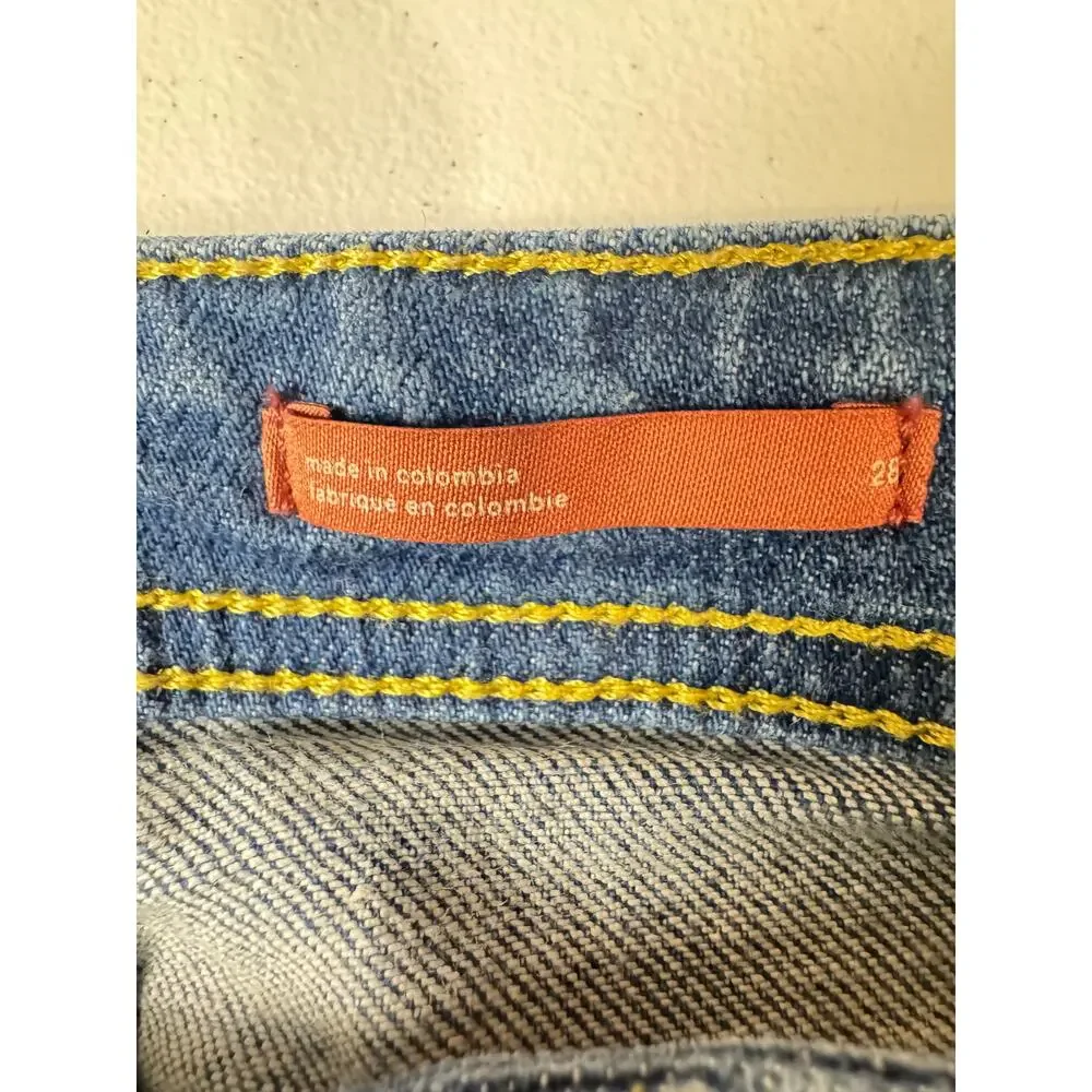 Pilcro Anthropologie Light‎ Wash Distressed Skinny Jeans Women's Size 28